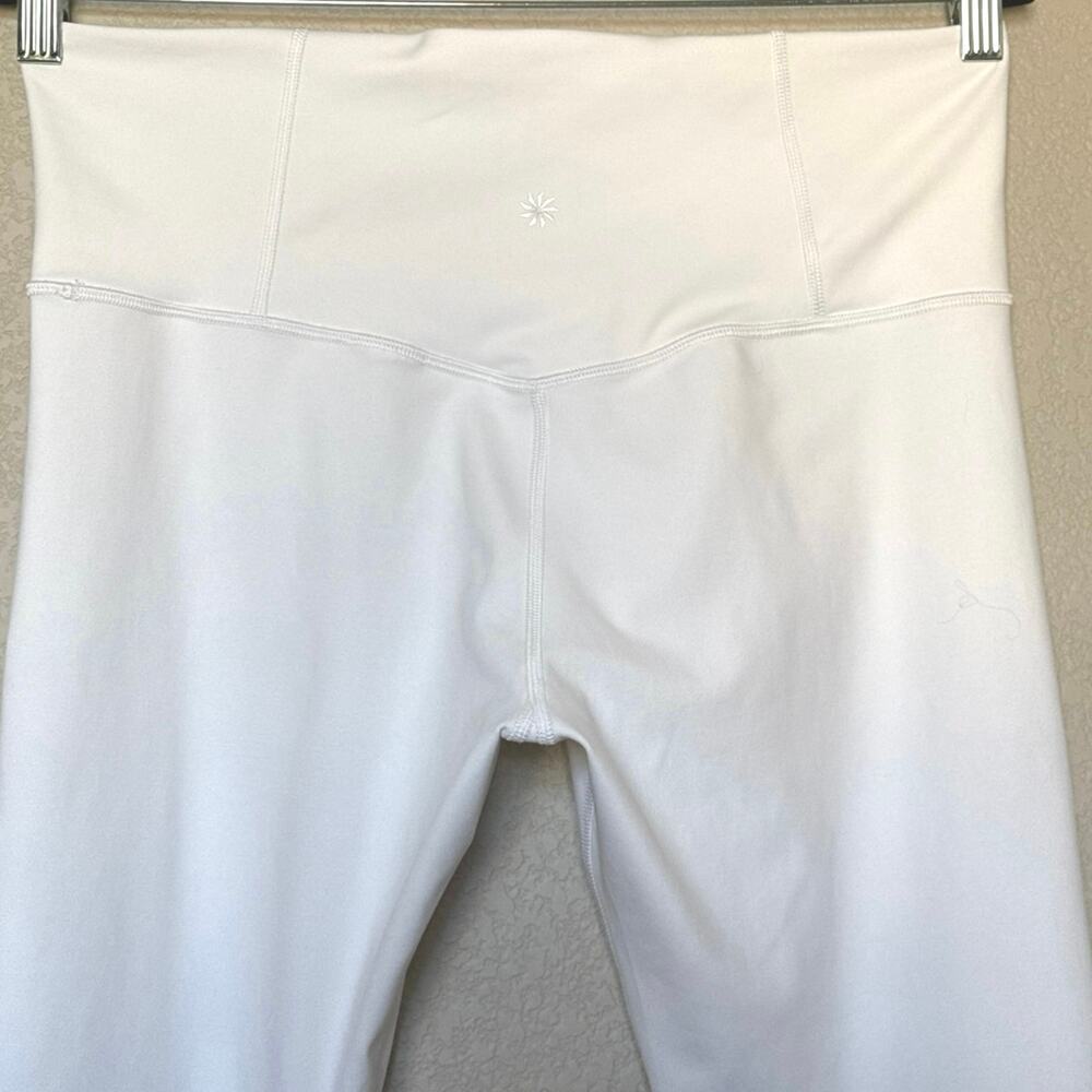 Athleta Ultra High Rise Elation 7/8 Tight Womens Size M Bright White Yoga EUC - Picture 6 of 8